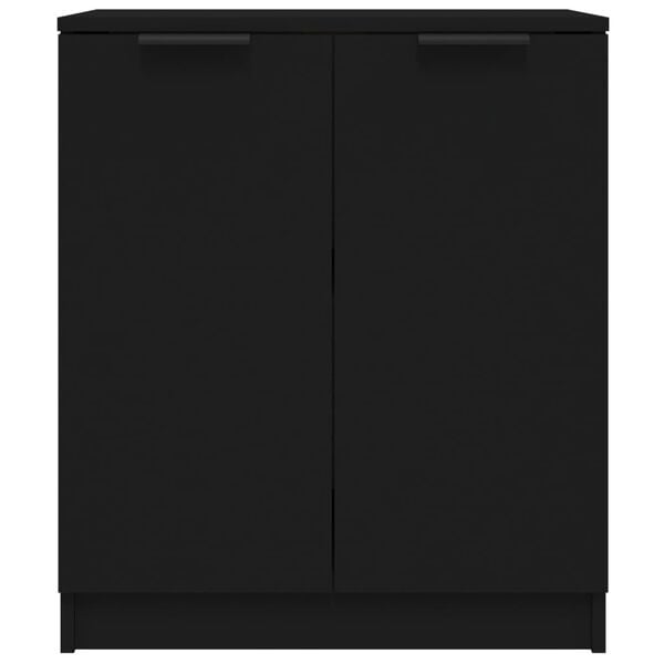 vidaXL Ντουλάπια 2 τεμ. Μαύρα 60x30x70 εκ. Επεξεργασμένο Ξύλο