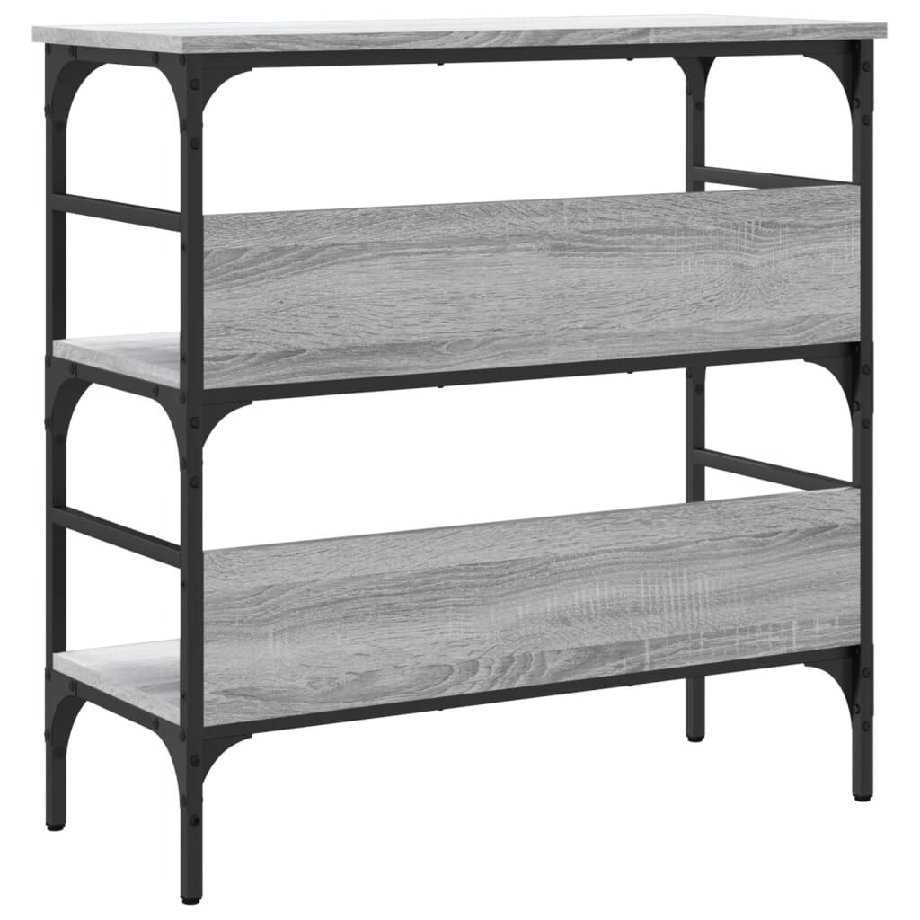 vidaXL Τραπέζι Κονσόλα Γκρι Sonoma 75x32x75 εκ. Επεξεργασμένο Ξύλο