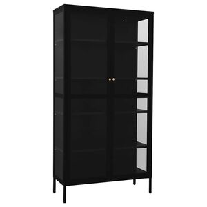 vidaXL &Nu;&tau;&omicron;&upsilon;&lambda;ά&pi;&alpha; &Beta;&iota;&tau;&rho;ί&nu;&alpha;&sigmaf; &Mu;&alpha;ύ&rho;&eta; 90 x 40 x 180 &epsilon;&kappa;. &Alpha;&tau;&sigma;ά&lambda;&iota; / &Psi;&eta;&mu;έ&nu;&omicron; &Gamma;&upsilon;&alpha;&lambda;ί