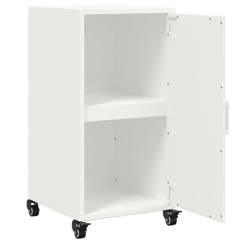vidaXL Μπουφές Λευκός 36x39x72 εκ. από Ατσάλι
