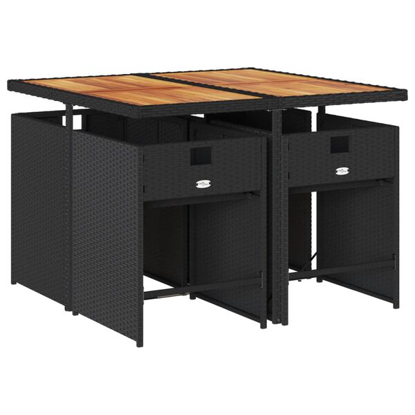 vidaXL &Sigma;&epsilon;&tau; &Tau;&rho;&alpha;&pi;&epsilon;&zeta;&alpha;&rho;ί&alpha;&sigmaf; &Kappa;ή&pi;&omicron;&upsilon; 5 &Tau;&epsilon;&mu;&alpha;&chi;ί&omega;&nu; &Mu;&alpha;ύ&rho;&omicron; &Sigma;&upsilon;&nu;&theta;. &Rho;&alpha;&tau;ά&nu; &mu;&epsilon; &Mu;&alpha;&xi;&iota;&lambda;ά&rho;&iota;&alpha;