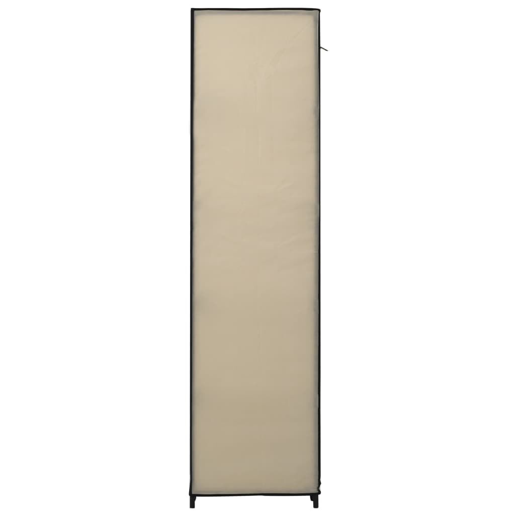 vidaXL Ντουλάπα Αναδιπλούμενη Κρεμ 110 x 45 x 175 εκ. Υφασμάτινη
