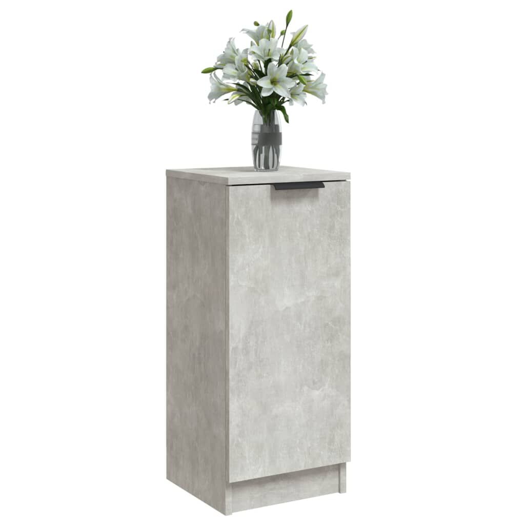 vidaXL Ντουλάπια 2 τεμ. Γκρι Σκυροδέματος 30x30x70 εκ. Επεξεργ. Ξύλο