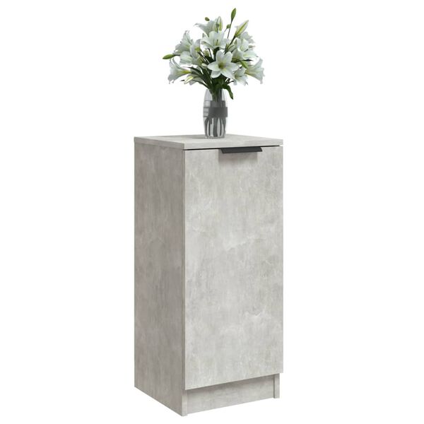 vidaXL Ντουλάπια 2 τεμ. Γκρι Σκυροδέματος 30x30x70 εκ. Επεξεργ. Ξύλο