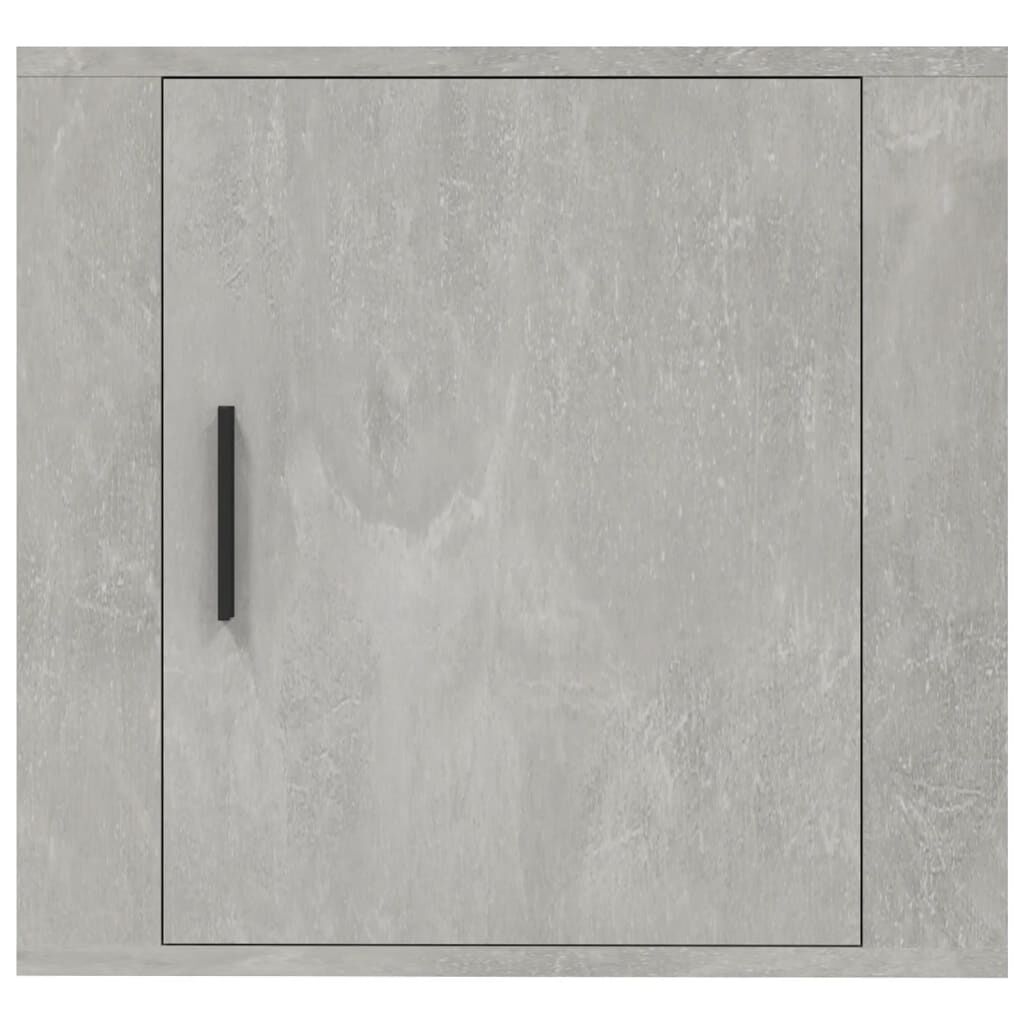 vidaXL Κομοδίνο Επιτοίχιο Γκρι Σκυροδέματος 50x30x47 εκ.