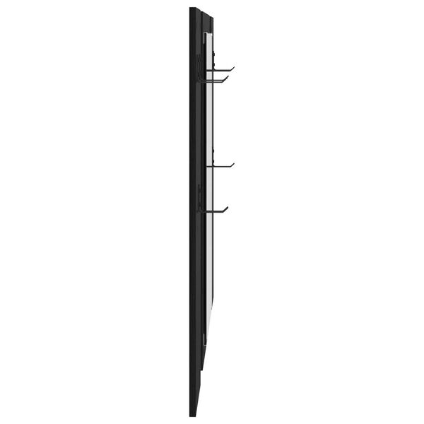 vidaXL Τοίχου Κρεμάστρα Μαύρη δρυς 96 x 1.5 x 90 εκ Επεξεργασμένο ξύλο