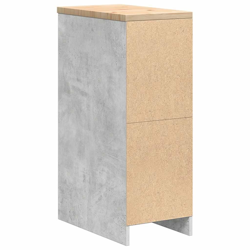 vidaXL ντουλάπι αποθήκευσης γκαράζ 30x51x85 εκ μασίφ ξύλο πεύκο