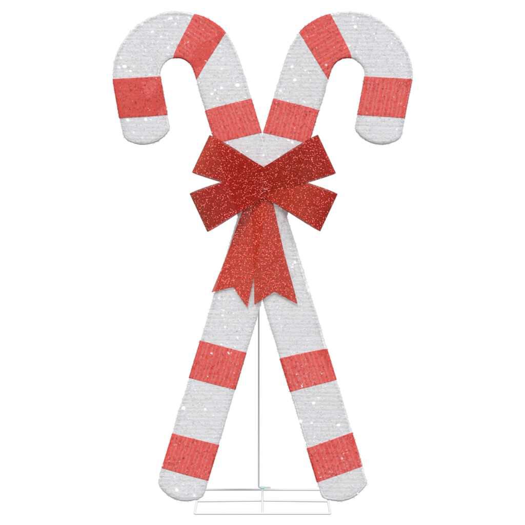 vidaXL Χριστουγεννιάτικη Διακόσμηση Candy Cane 50 LED Ζεστό Λευκό