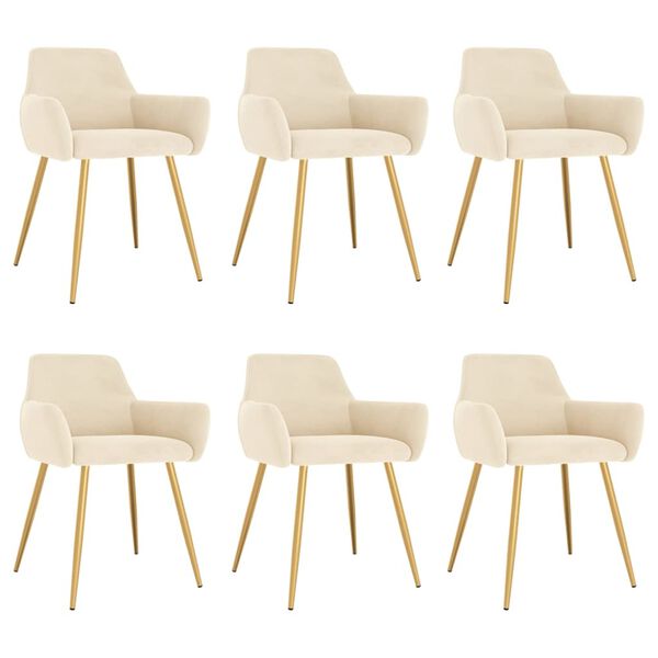 vidaXL &Kappa;&alpha;&rho;έ&kappa;&lambda;&epsilon;&sigmaf; &Tau;&rho;&alpha;&pi;&epsilon;&zeta;&alpha;&rho;ί&alpha;&sigmaf; 6 &tau;&epsilon;&mu;. &Kappa;&rho;&epsilon;&mu; &Beta;&epsilon;&lambda;&omicron;ύ&delta;&iota;&nu;&epsilon;&sigmaf;