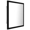 vidaXL Καθρέφτης Μπάνιου με LED Μαύρος 40 x 8,5 x 37 εκ. Ακρυλικός