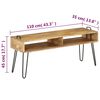 vidaXL Έπιπλο Τηλεόρασης 110 x 35 x 45 εκ. από Μασίφ Ξύλο Μάνγκο