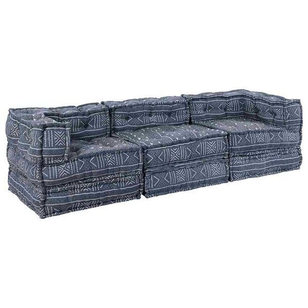 vidaXL Μαξιλάρι 3 pcs Μπλε 70 x 70 x 54 εκ Πολυεστέρας