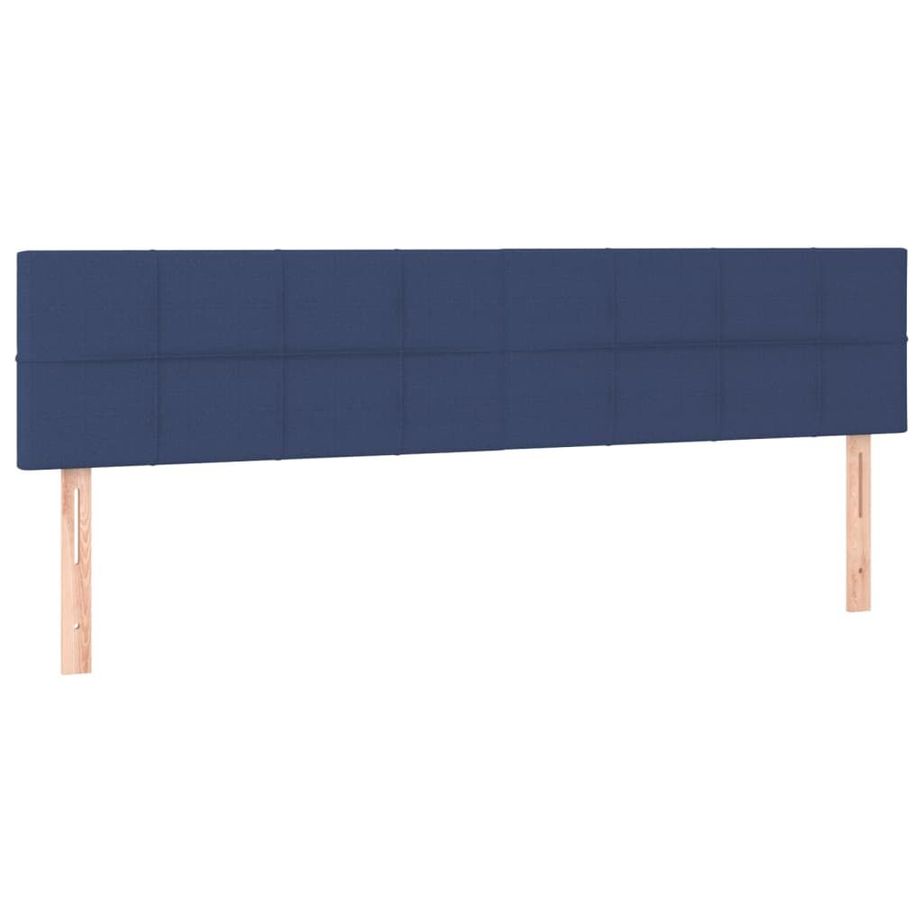 vidaXL Κεφαλάρια Κρεβατιού 2 τεμ. Μπλε 90x5x78/88 εκ. Υφασμάτινο