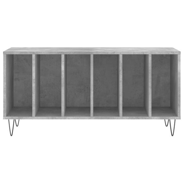 vidaXL Έπιπλο Δίσκων Γκρι Σκυροδέματος 100x38x48 εκ Επεξεργασμένο Ξύλο