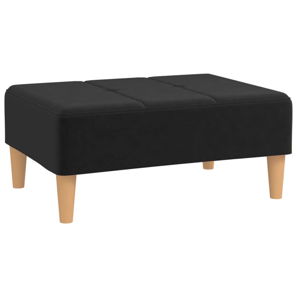 vidaXL Υποπόδιο Μαύρο 78 x 56 x 32 εκ. Υφασμάτινο