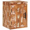 vidaXL Κομοδίνο 2 pcs Καφέ 35 x 33 x 48 εκ Ανακτημένο Στερεό Ξύλο