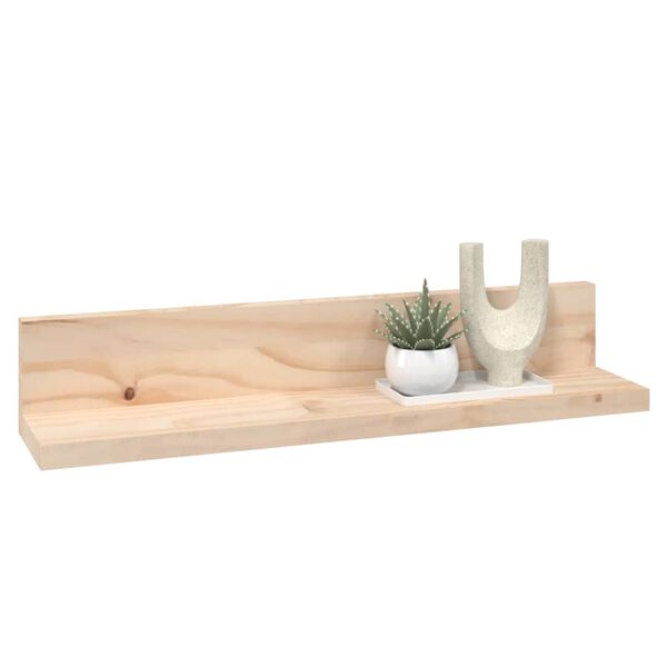 vidaXL Ράφια Τοίχου 2 τεμ. 50 x 11 x 9 εκ. από Μασίφ Ξύλο Πεύκου