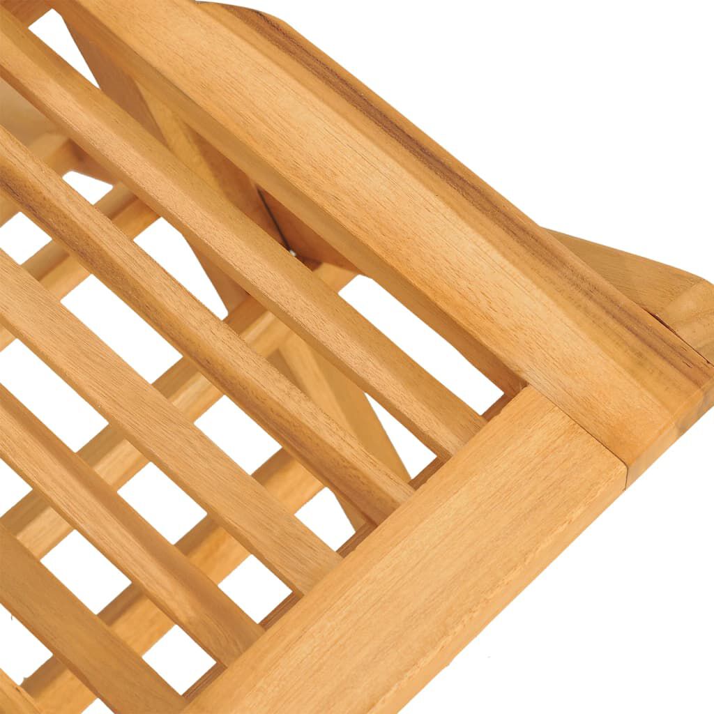 vidaXL Καρέκλες Κήπου Πτυσσόμενες 4 τεμ. 47x62x90 εκ. Μασίφ Ξύλο Teak