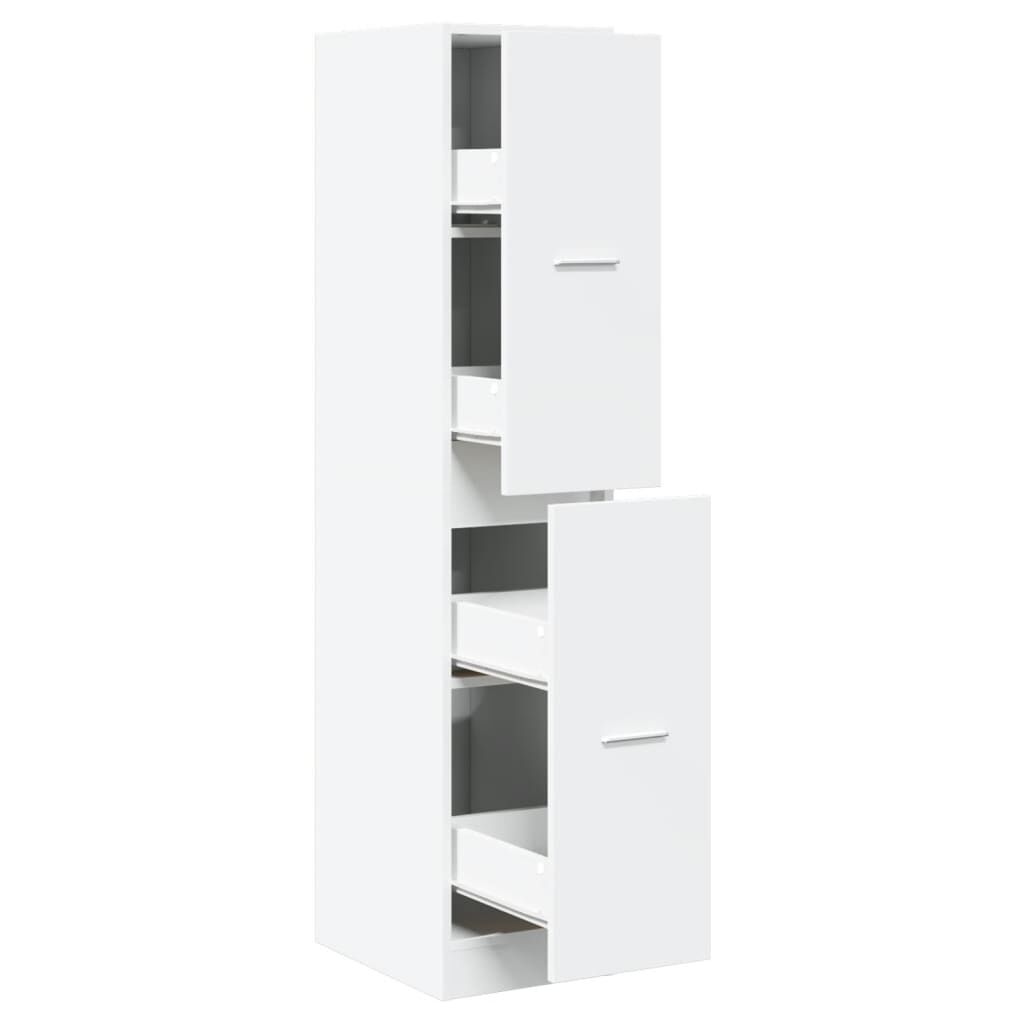 vidaXL Συρταριέρα Γενικής Χρήσης Λευκή 30 x 41 x 144,5 εκ. Επεξ. Ξύλο