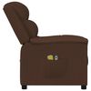 vidaXL Πολυθρόνα Μασάζ Ηλεκτρική Καφέ από Συνθετικό Δέρμα