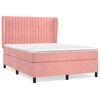 vidaXL &Kappa;&rho;&epsilon;&beta;ά&tau;&iota; Boxspring &mu;&epsilon; &Sigma;&tau;&rho;ώ&mu;&alpha; &Rho;&omicron;&zeta; 140x200 &epsilon;&kappa;. &Beta;&epsilon;&lambda;&omicron;ύ&delta;&iota;&nu;&omicron;