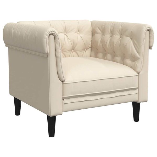 vidaXL Πολυθρόνα Chesterfield Λινό