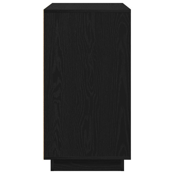 vidaXL Μοντέρνος Μπουφές Πλευρικός Μαύρη δρυς 80 x 34 x 75 εκ