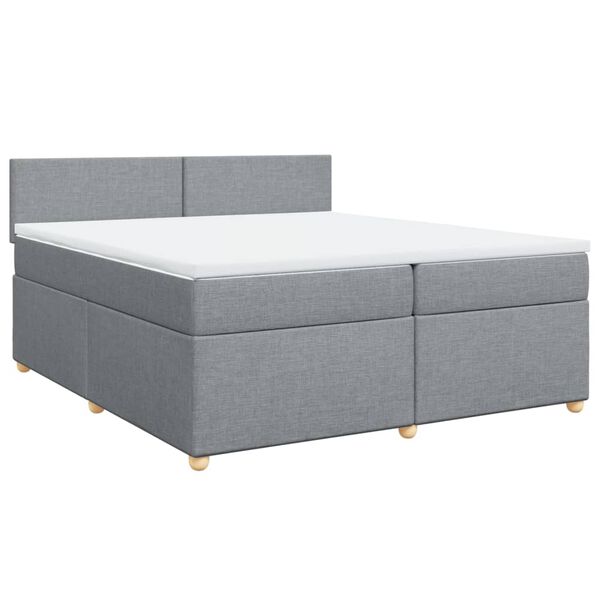 vidaXL &Kappa;&rho;&epsilon;&beta;ά&tau;&iota; Boxspring &mu;&epsilon; &Sigma;&tau;&rho;ώ&mu;&alpha; &Alpha;&nu;&omicron;&iota;&chi;&tau;ό &Gamma;&kappa;&rho;&iota; 200x200 &epsilon;&kappa;. &Upsilon;&phi;&alpha;&sigma;&mu;ά&tau;&iota;&nu;&omicron;