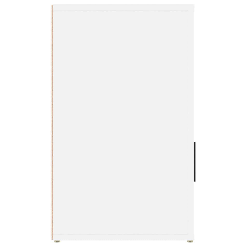 vidaXL Κομοδίνο Λευκό 50 x 36 x 60 εκ. από Επεξεργασμένο Ξύλο