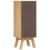 vidaXL Ντουλάπι Μπάνιου Olden Καφέ 35 x 30 x 90 cm Μασίφ ξύλο πεύκου
