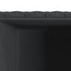 vidaXL Ζαρντινιέρες Κήπου 3 τεμ. Μαύρη από Συνθετικό Ρατάν