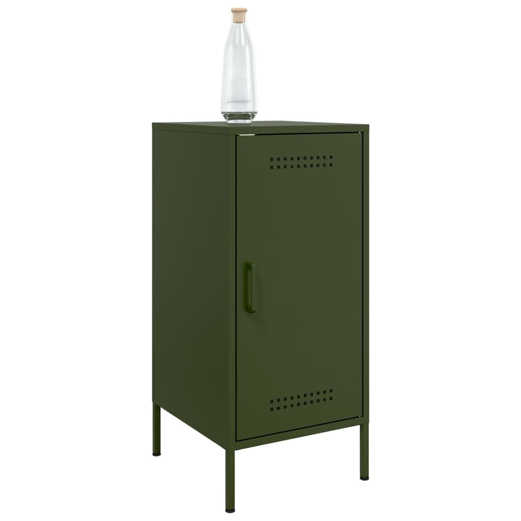vidaXL Ντουλάπι Πράσινο Λαδί 36x39x79 εκ. από Ατσάλι