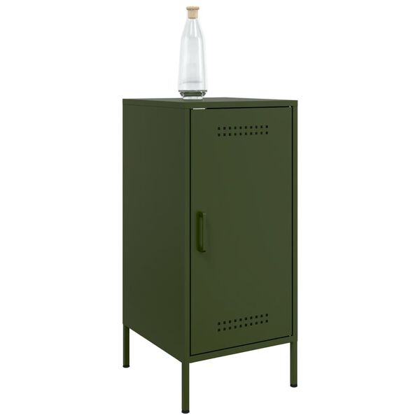 vidaXL Ντουλάπι Πράσινο Λαδί 36x39x79 εκ. από Ατσάλι