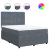 vidaXL &Kappa;&rho;&epsilon;&beta;ά&tau;&iota; Boxspring &mu;&epsilon; &Sigma;&tau;&rho;ώ&mu;&alpha; &Sigma;&kappa;&omicron;ύ&rho;&omicron; &Gamma;&kappa;&rho;&iota; 140x190 &epsilon;&kappa;. &Beta;&epsilon;&lambda;&omicron;ύ&delta;&iota;&nu;&omicron;