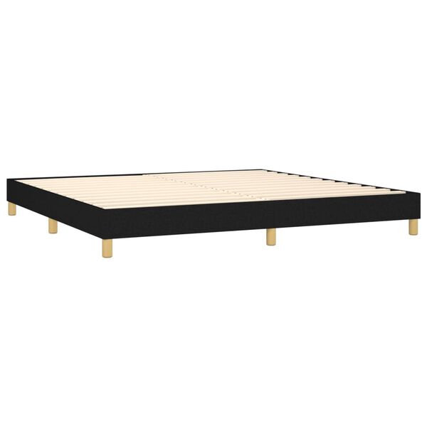 vidaXL &Kappa;&rho;&epsilon;&beta;ά&tau;&iota; Boxspring &mu;&epsilon; &Sigma;&tau;&rho;ώ&mu;&alpha; &Mu;&alpha;ύ&rho;&omicron; 200x200 &epsilon;&kappa;. &Upsilon;&phi;&alpha;&sigma;&mu;ά&tau;&iota;&nu;&omicron;