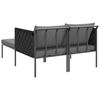 vidaXL Ήλιο-κρεβάτι με μαξιλάρι Ανθρακί 115 x 153 x 69.5 εκ. Ατσάλι