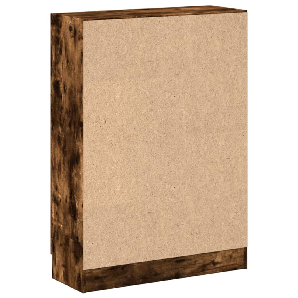 vidaXL Βιβλιοθήκη Καπνιστή Δρυς 82,5x30,5x115 εκ. Επεξεργασμένο Ξύλο