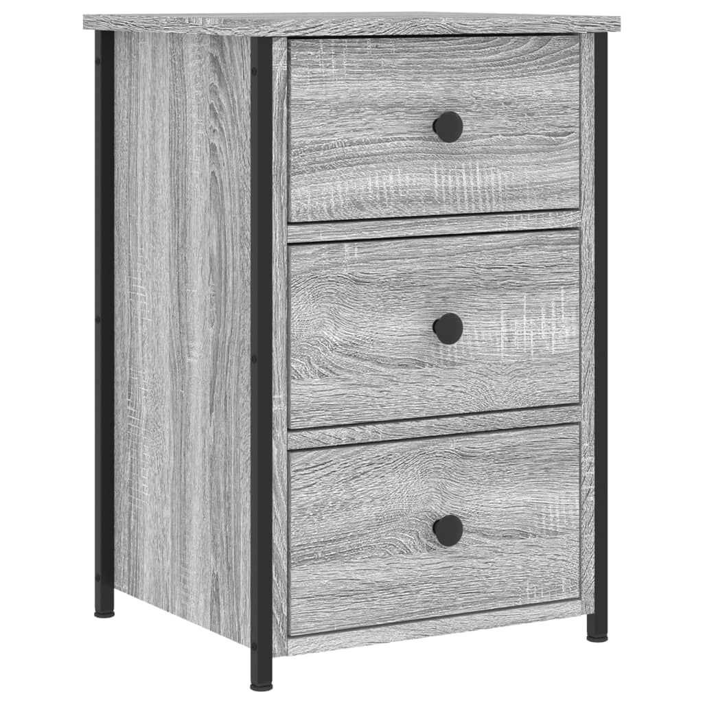 vidaXL Κομοδίνο Γκρι Sonoma 40x36x60 εκ. από Επεξεργασμένο Ξύλο