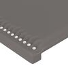 vidaXL Κεφαλάρι Κρεβατιού Γκρι 100x5x78/88 εκ. από Συνθετικό Δέρμα