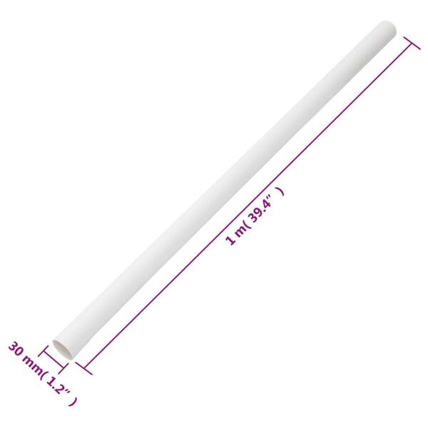 vidaXL Κανάλι Καλωδίων με Κλιπ Ø30 χιλ. 30 μ. από PVC