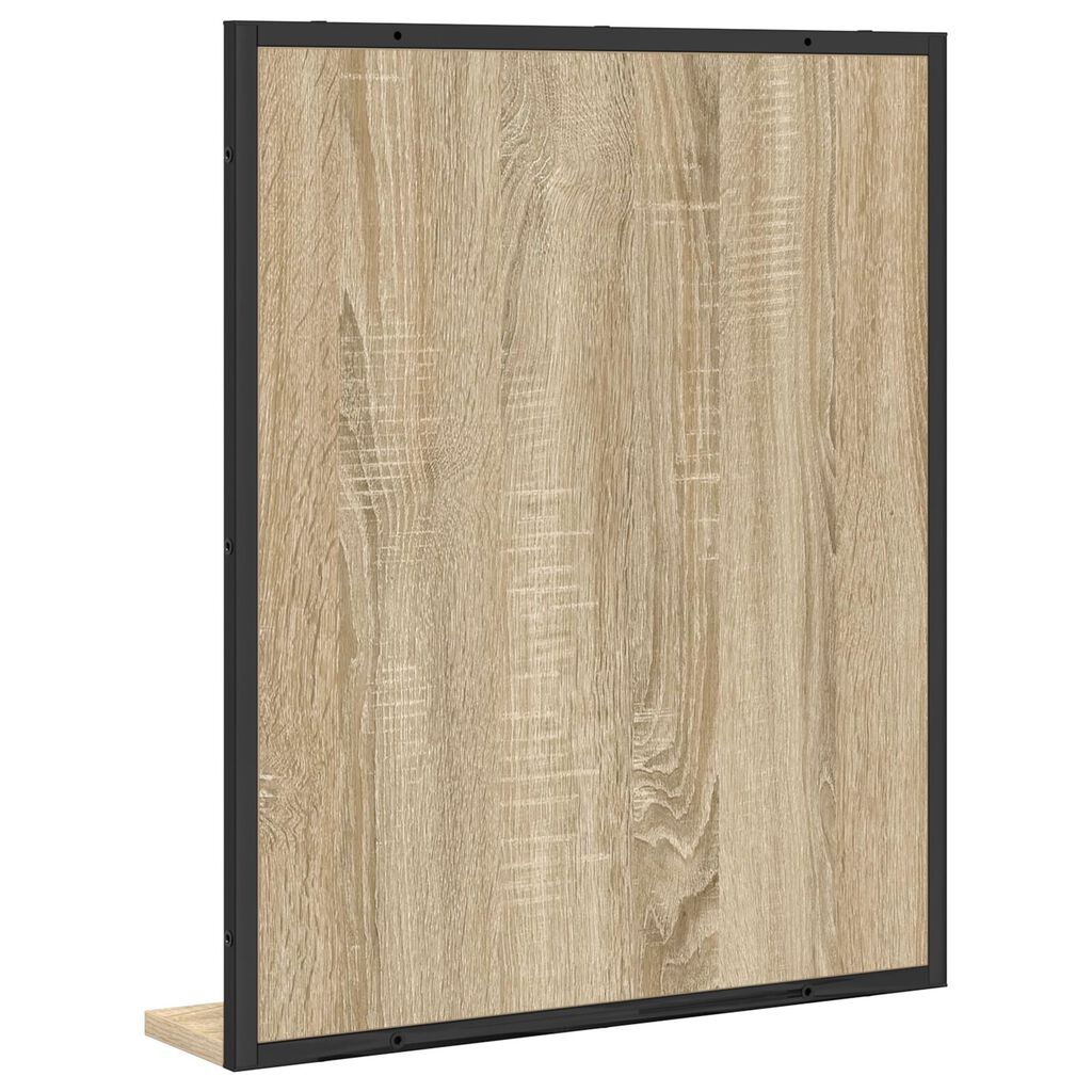 Καθρέφτης μπάνιου vidaXL με ράφι Sonoma Oak 50x12x60 εκ. Επεξεργασμένο ξύλο