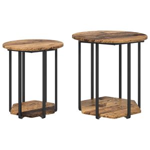 vidaXL &Sigma;&epsilon;&tau; &beta;&omicron;&eta;&theta;&eta;&tau;&iota;&kappa;ά &tau;&rho;&alpha;&pi;&epsilon;&zeta;ά&kappa;&iota;&alpha; 2 &tau;&mu;&chi;. &Kappa;&alpha;&phi;έ 50 x 50 x 50,5 cm