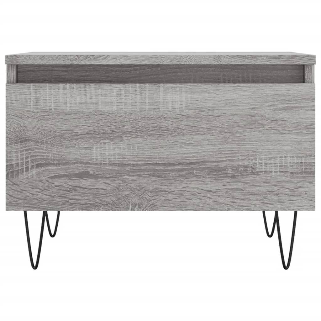 vidaXL Τραπεζάκια Σαλονιού 2 τεμ. Γκρι Sonoma 50x46x35 εκ. Επεξ. Ξύλο