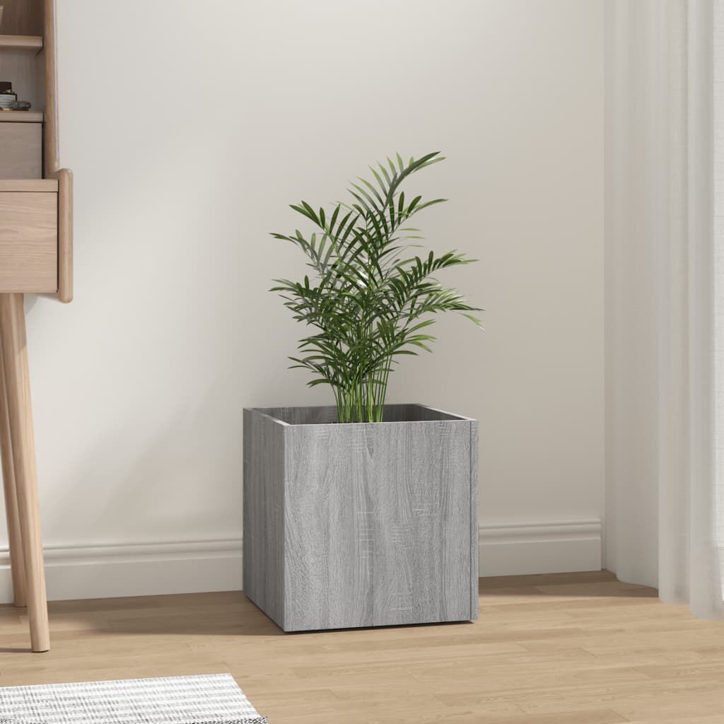 vidaXL Ζαρντινιέρα Γκρι sonoma 40 x 40 x 40 εκ. από Επεξεργασμένο Ξύλο