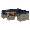 vidaXL &Sigma;&epsilon;&tau; &Kappa;&alpha;&nu;&alpha;&pi;έ &Kappa;ή&pi;&omicron;&upsilon; 9 pcs &Gamma;&kappa;&rho;&iota; &kappa;&alpha;&iota; Navy Blue &sigma;&upsilon;&nu;&theta;&epsilon;&tau;&iota;&kappa;ό &rho;&alpha;&tau;ά&nu;