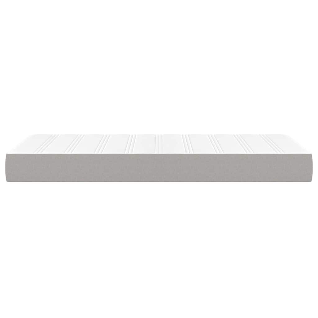 vidaXL Στρώμα με Pocket Springs για Παιδιά Αν Γκρι 80x160εκ Υφασμάτινο