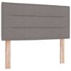 vidaXL Κρεβάτι box spring με στρώμα με στρώμα Taupe 80 x 200 cm ύφασμα