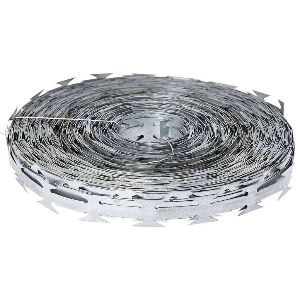 vidaXL Σύρμα Ξυράφι Ασημί 5000 x 1.9 εκ Γαλβανισμένος χάλυβας