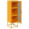 vidaXL Highboard Μουστάρδα κίτρινη 36x39x123 cm χάλυβα ψυχρής έλασης