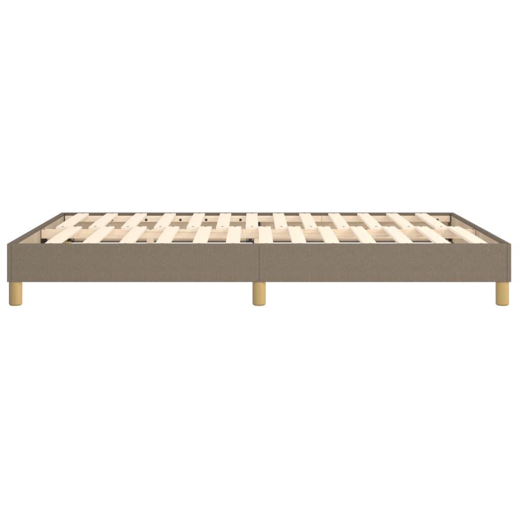 vidaXL Σκελετός Κρεβατιού Χωρίς Στρώμα Taupe 140x190 εκ. Υφασμάτινο